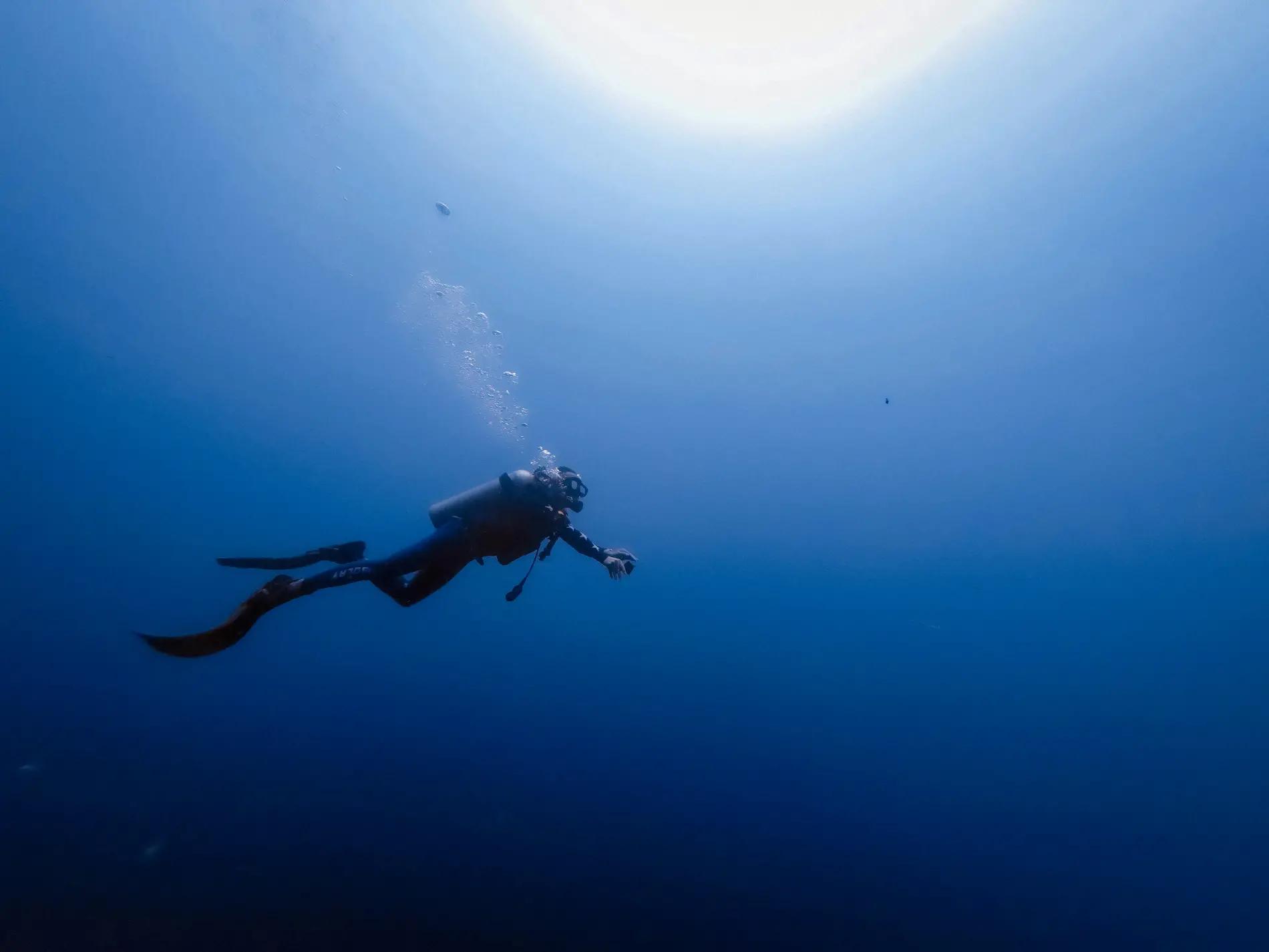 Diver underwater